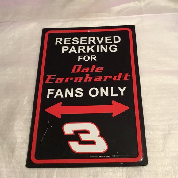 Reserved Parking For Dale Earnhardt Fans metal sign from NASCAR Winner's Circle - Picture 1 of 4